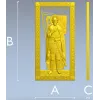 Saint Alexander Nevsky high-relief panel STL