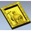 Saint Andrew the First-Called - 3D STL Icon Panel for CNC
