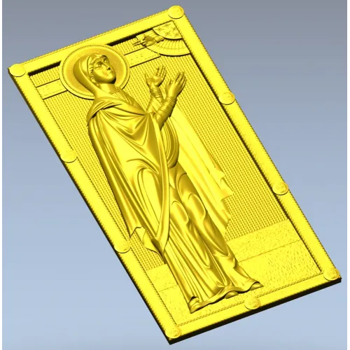 Saint Anna the Prophetess - STL 3D panel for CNC router