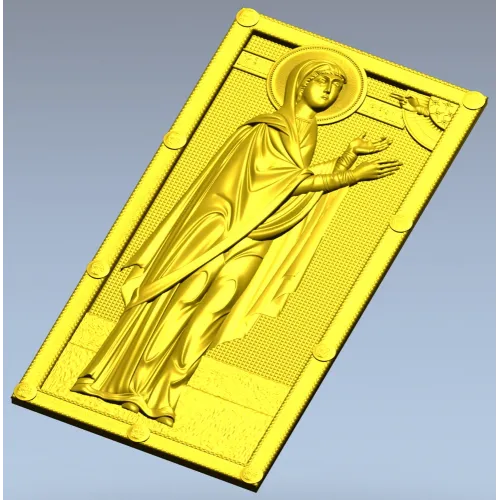 Saint Anna the Prophetess - STL 3D panel for CNC router