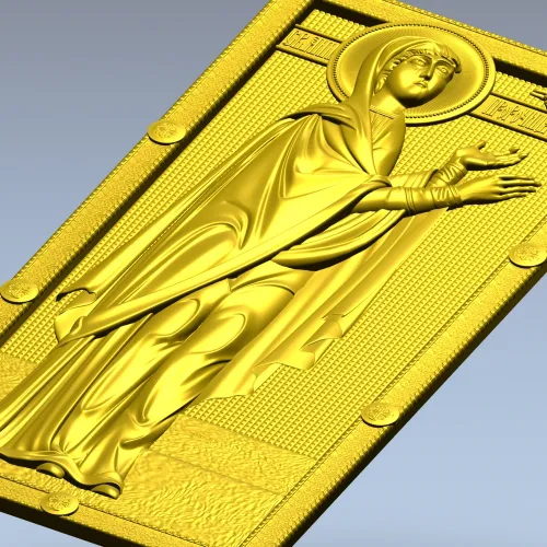 Saint Anna the Prophetess - STL 3D panel for CNC router