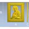 Apostle Paul icon relief STL for CNC carving