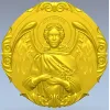 Медальон-рельеф Архангел Гавриил в формате STL для ЧПУ