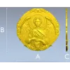 Медальон-рельеф Архангел Гавриил в формате STL для ЧПУ