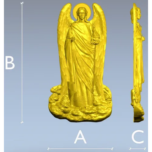 Archangel Gabriel - detailed STL 3D model for CNC