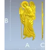 Архангел Гавриил - рельефная 3D модель STL для ЧПУ