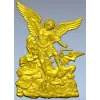 Архангел Михаил - барельеф для ЧПУ в формате STL