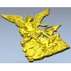 Архангел Михаил - барельеф для ЧПУ в формате STL