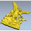 Архангел Михаил - барельеф для ЧПУ в формате STL