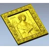 Archangel Michael high-relief icon - STL 3D model for CNC
