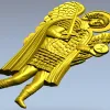 Архангел Михаил - рельефная 3D модель в формате STL для ЧПУ