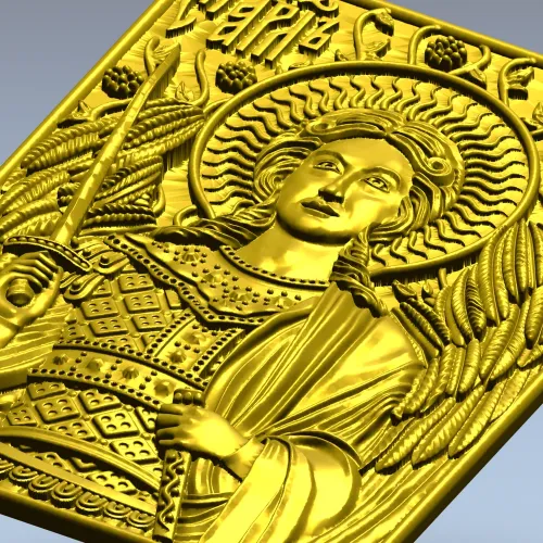 Archangel Michael 3D STL relief for CNC