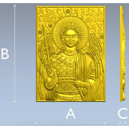 Archangel Michael 3D STL relief for CNC