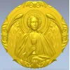 Архангел Рафаил - рельефный медальон STL для ЧПУ