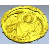 Архангел Уриил - рельефная круглая икона в STL для ЧПУ