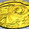 Архангел Уриил - рельефная круглая икона в STL для ЧПУ