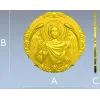 Архангел Уриил - рельефная круглая икона в STL для ЧПУ