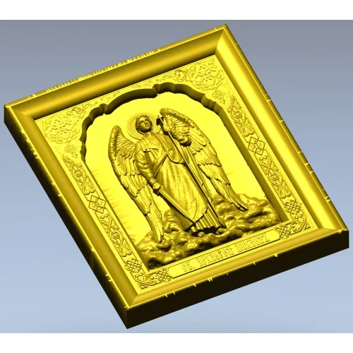 Икона Архистратиг Михаил - 3D модель STL для ЧПУ
