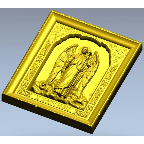 Икона Архистратиг Михаил - 3D модель STL для ЧПУ