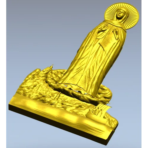 Афонская Божья Матерь - 3D модель STL для ЧПУ