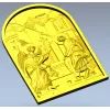 Благовещение Пресвятой Богородицы - 3D релеф в формате STL