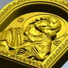 Theotokos Eleusa - arched icon relief STL for CNC