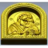 Theotokos Eleusa - arched icon relief STL for CNC