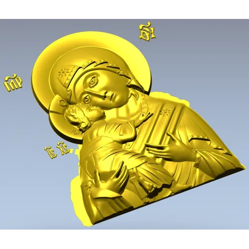 Богородица Умиление - 3D модель STL для ЧПУ