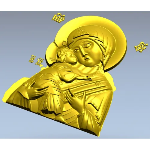 Богородица Умиление - 3D модель STL для ЧПУ