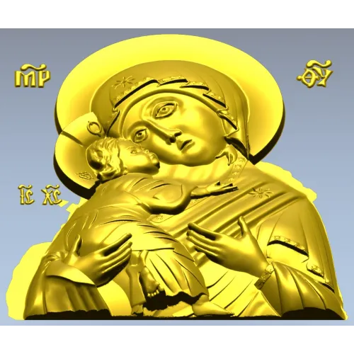 Богородица Умиление - 3D модель STL для ЧПУ