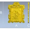 Богородица в барочном багете - STL модель для ЧПУ