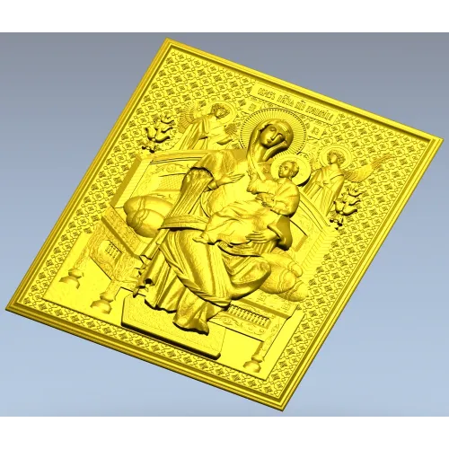 Богородица Всецарица - 3D модель STL для ЧПУ