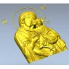 Богородица Песчанская - 3D STL модель для ЧПУ резьбы