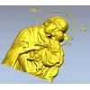 Богородица Песчанская - 3D STL модель для ЧПУ резьбы