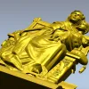 Богоматерь на троне - 3D модель STL для ЧПУ резьбы по дереву