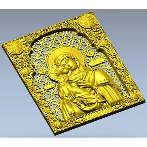Икона Божией Матери Владимирская - 3D модель STL для ЧПУ
