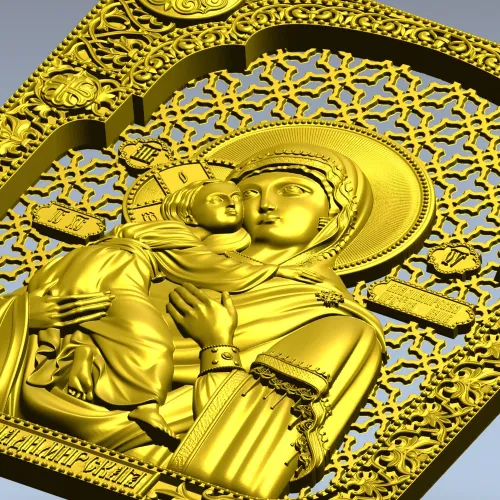Икона Божией Матери Владимирская - 3D модель STL для ЧПУ