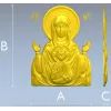 Богоматерь "Знамение" - 3D модель STL для ЧПУ