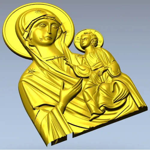 Иверская Богоматерь - 3D модель STL для ЧПУ