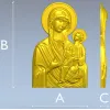 Иверская Богоматерь - 3D модель STL для ЧПУ