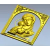 3D модель STL - Икона Божья Матерь Игоревская (рельеф)