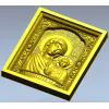 Казанская икона в рельефе - STL модель для ЧПУ