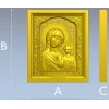 Казанская икона в рельефе - STL модель для ЧПУ