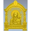 Казанская икона в арочном киоте - 3D модель STL для ЧПУ