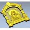 Казанская икона в арочном киоте - 3D модель STL для ЧПУ