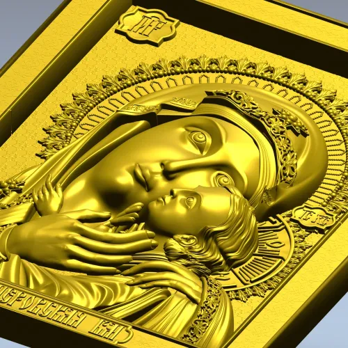 Божья Матерь Касперовская - 3D модель STL для ЧПУ