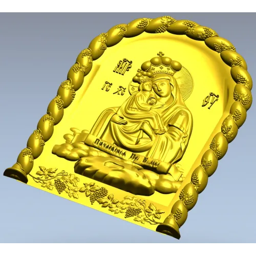 Почаевская икона Божией Матери - 3D модель STL для ЧПУ