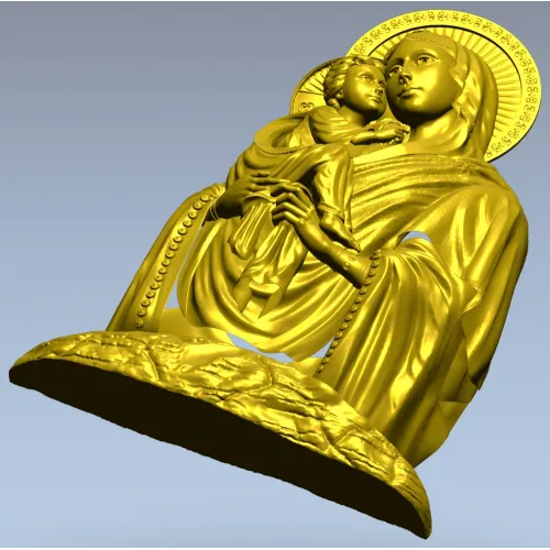 Почаевская Божья Матерь - 3D модель в формате STL для ЧПУ
