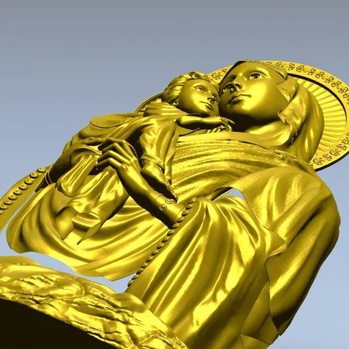 Почаевская Божья Матерь - 3D модель в формате STL для ЧПУ