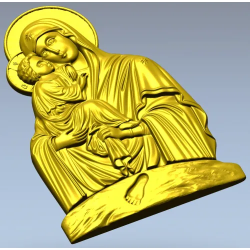 3D модель STL - Икона Божья Матерь Почаевская для ЧПУ